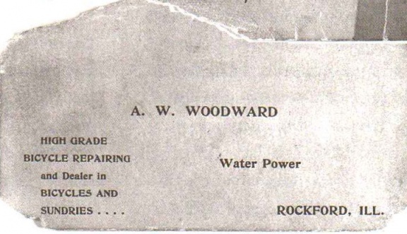 A.W. WOODWARD WATER POWER.